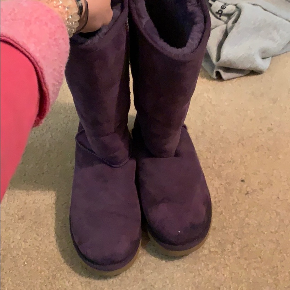 tall purple ugg boots